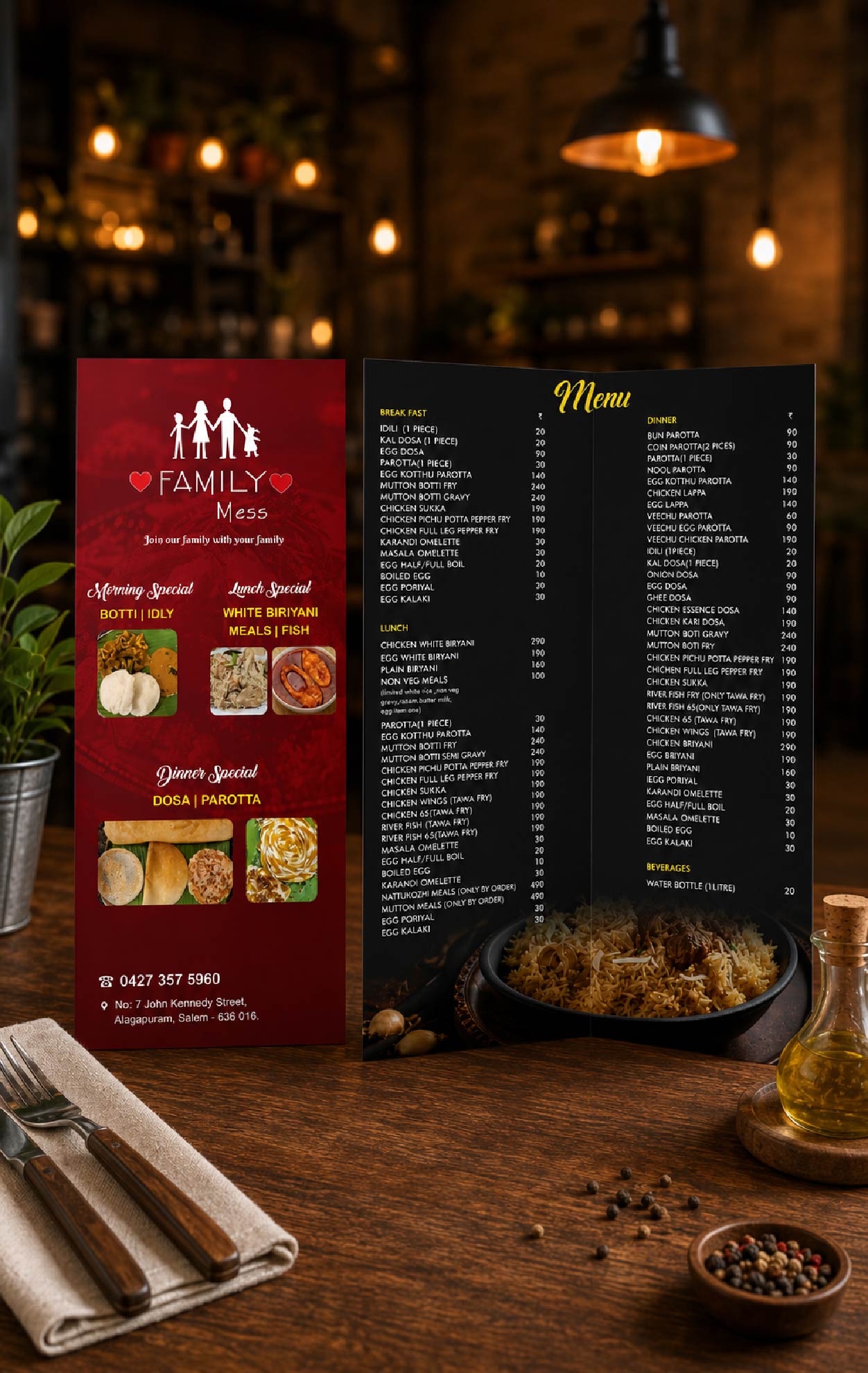 Menu Cards