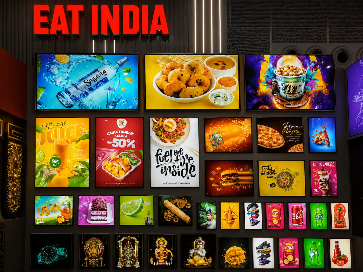 Eat India Food Court Display