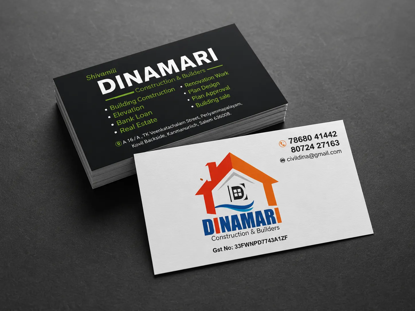 Glossy Visiting Card