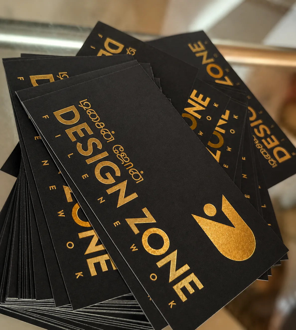 Gold Foil Matt Visiting Card