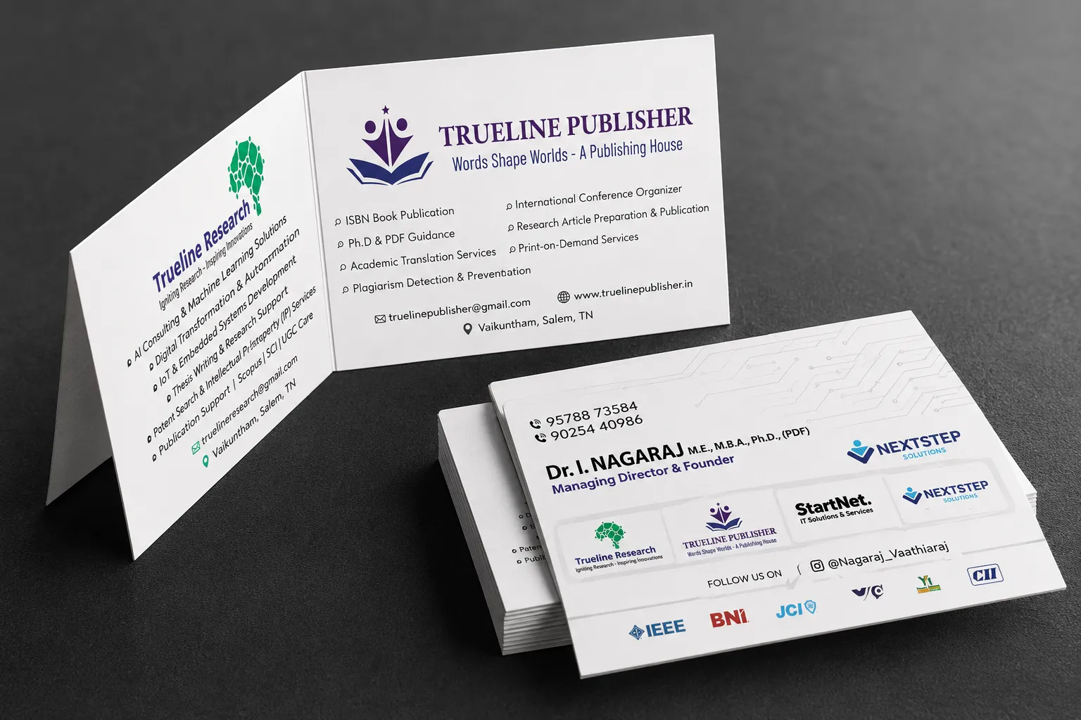 Matt Visiting Card Foldable Type