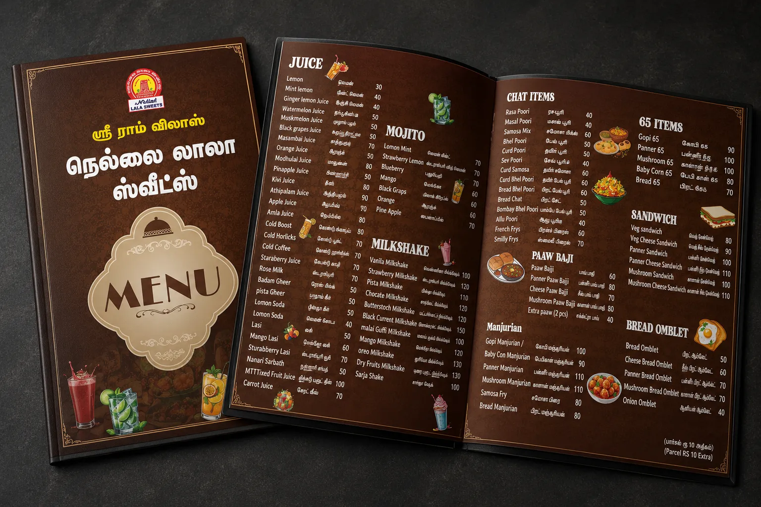 Menu Book