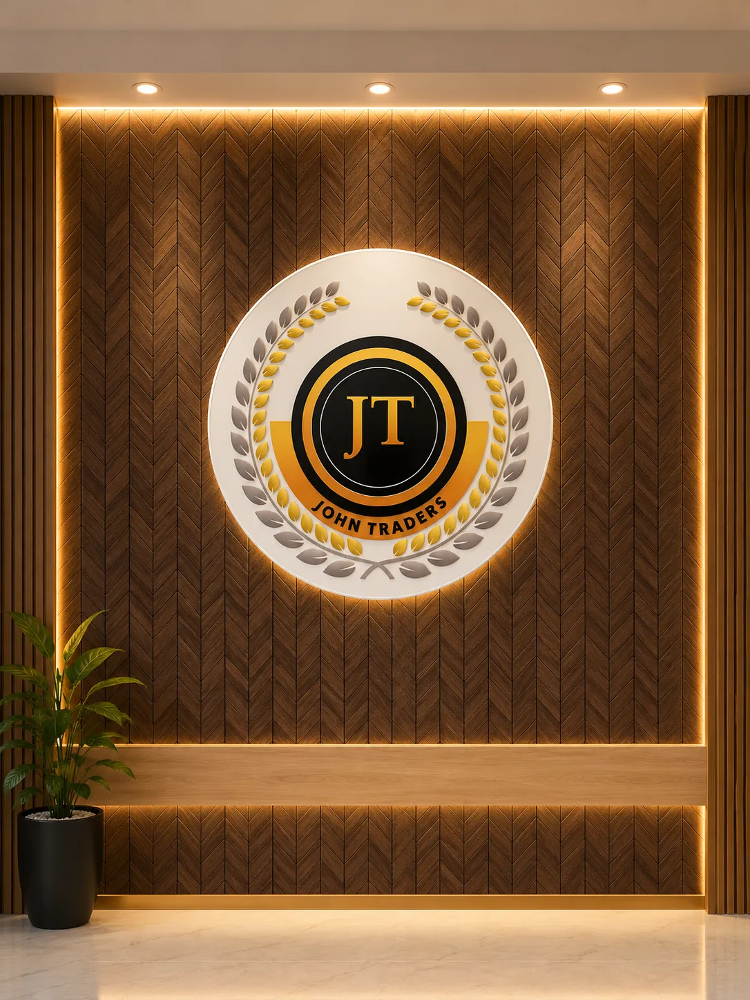 Round LED Board Reception Back Side