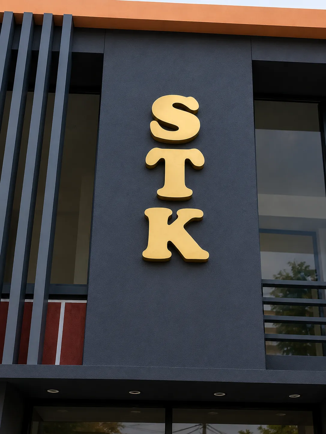 SS Titanium Gold Letter Complex